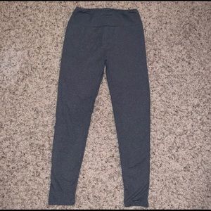 LuLaRoe Heather Dark Grey Leggings - Solid - OS